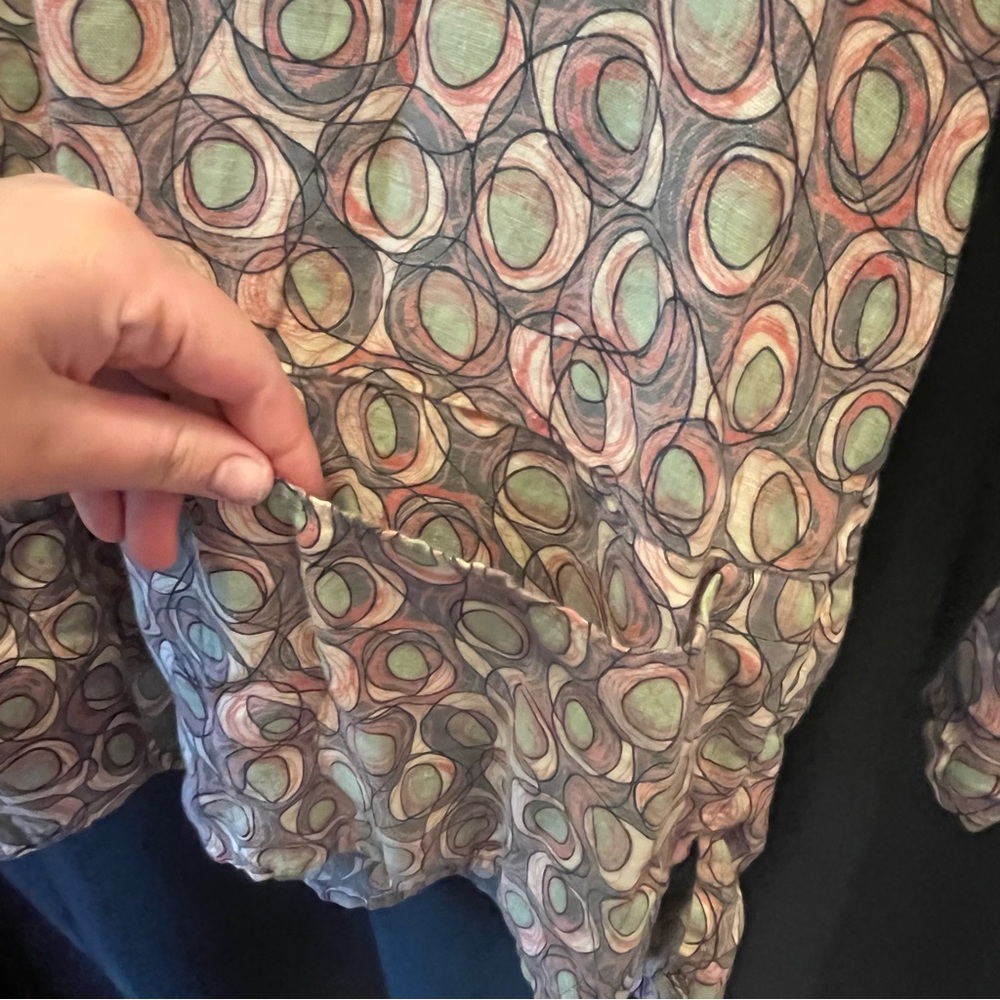 {FLAX} Linen Patterned Top - Picture 4 of 7